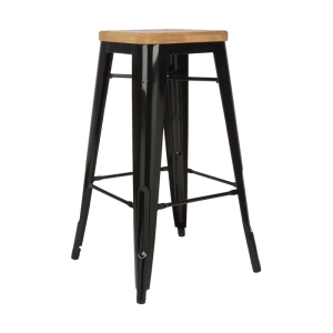Tolix_Stool_High_with_Wooden_Seating